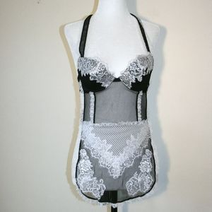 Victoria's Secret B&W French Maid Apron